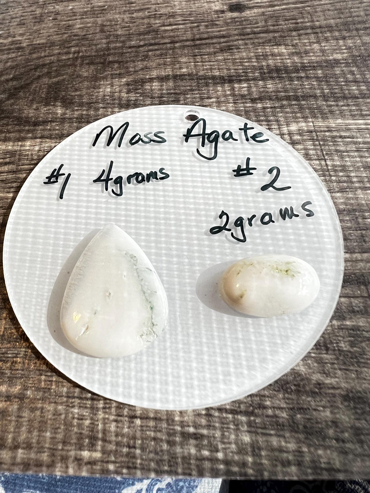 Moss Agate Cabochons - 2