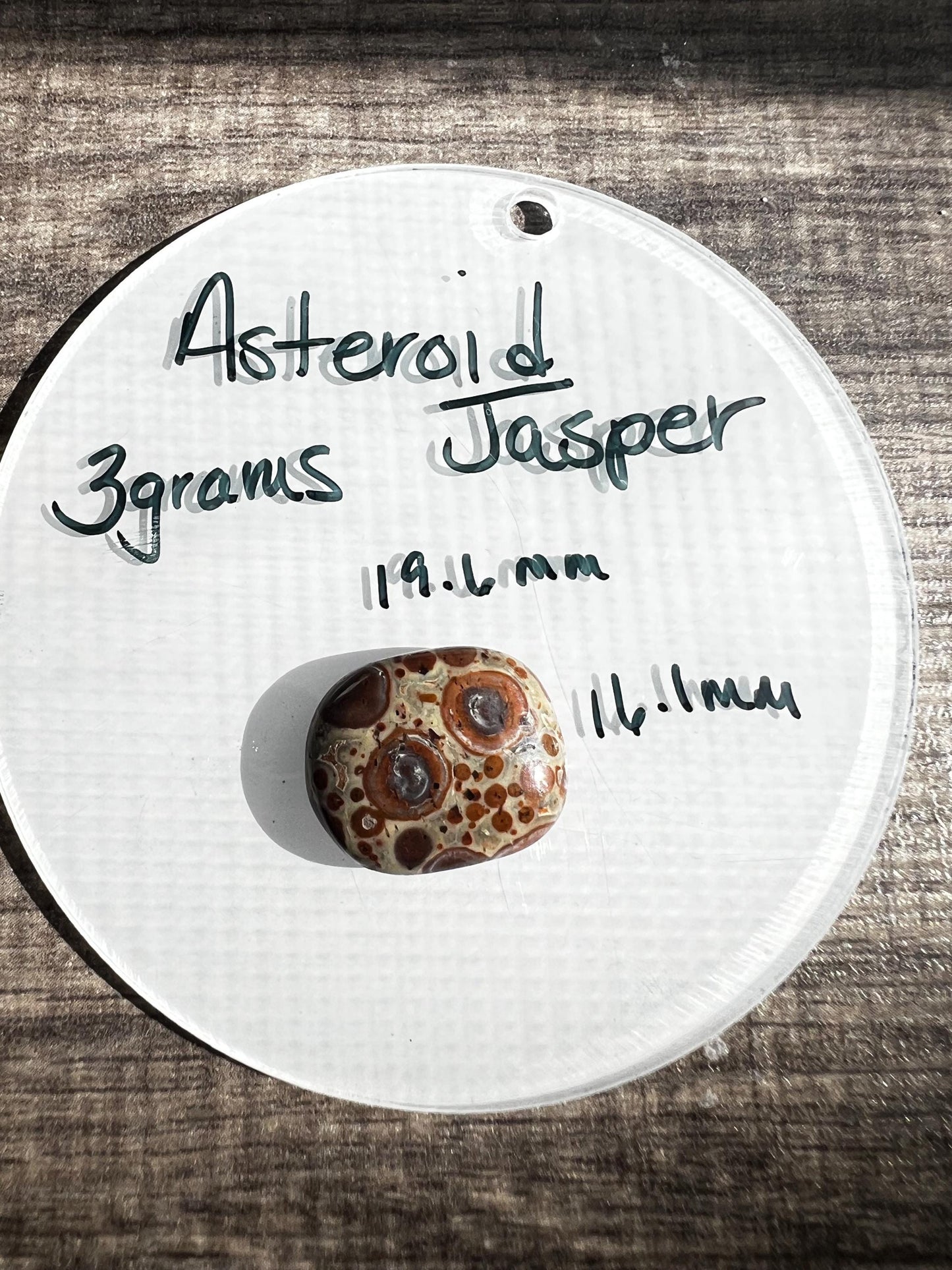 Asteroid Jasper Palm Stone Natural Gemstone