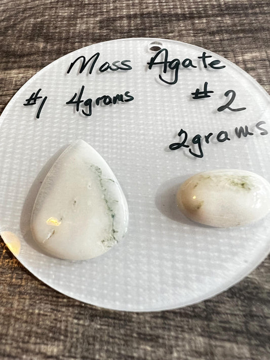 Moss Agate Cabochons - 2