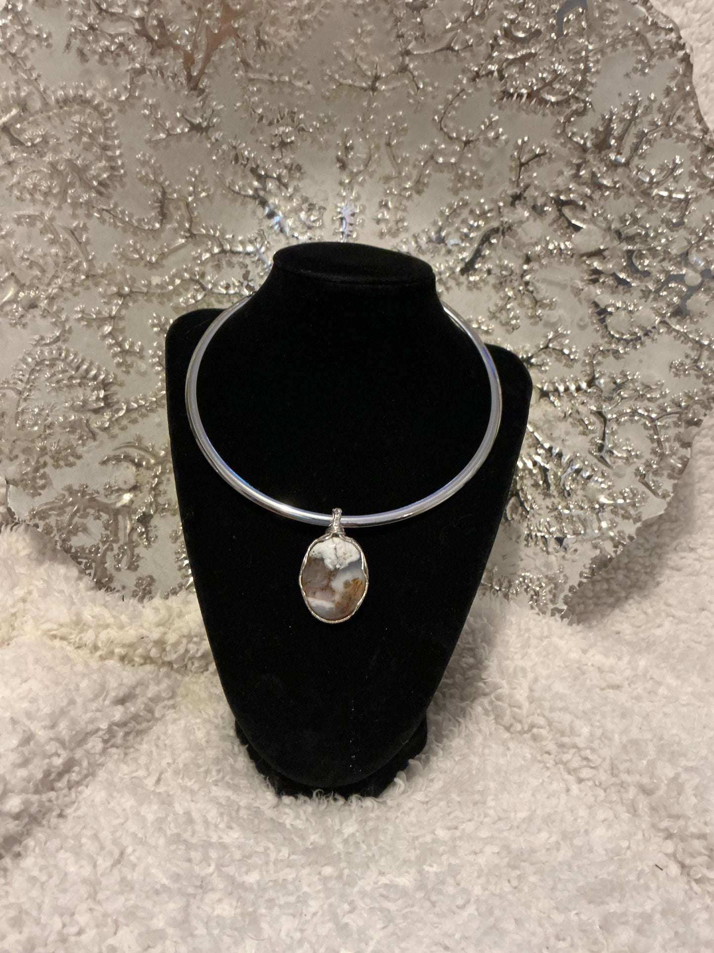 Agate Pendant Sterling Silver