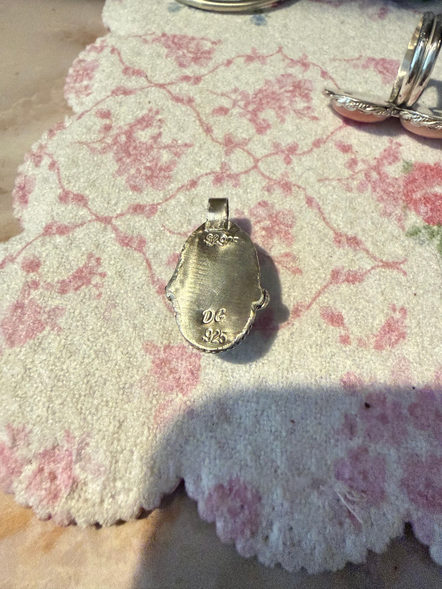 Larimar Pendant – Sterling Silver (925)
