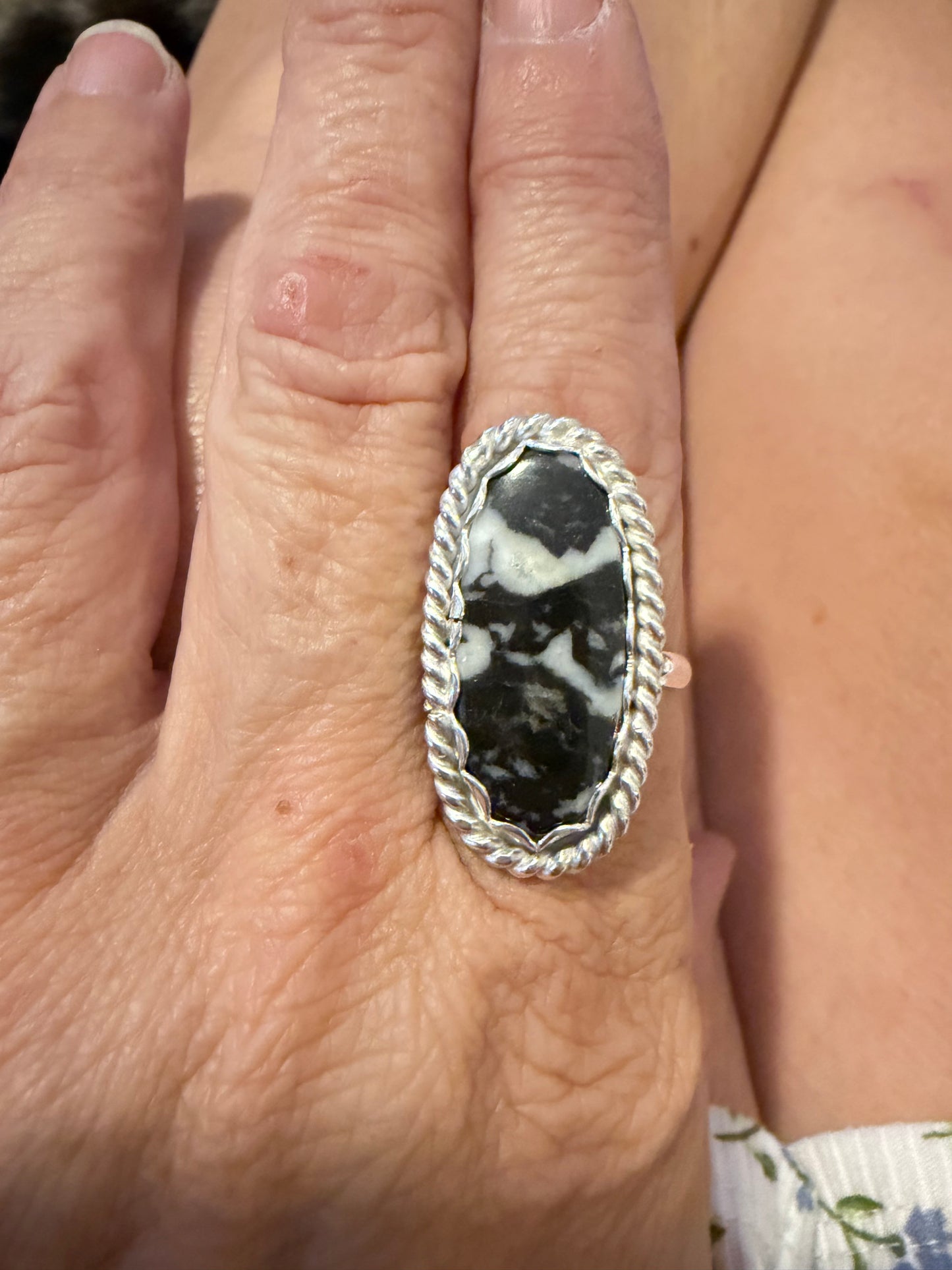 White Buffalo Ring -925