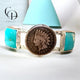 Bracelet / Coin 1907 w Turquoise Accents
